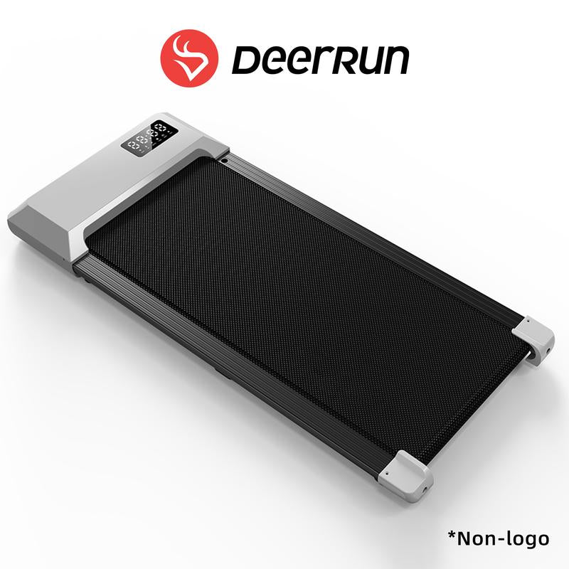 【Pitpat&Deerrun】Q1 Urban Walking Pad 2 in 1 under Desk Treadmill 2.5HP Low Noise Walking Pad Running Jogging Machine with Remote Control for Home Office, Lightweight Portable Desk Treadmill Installation Free Gold