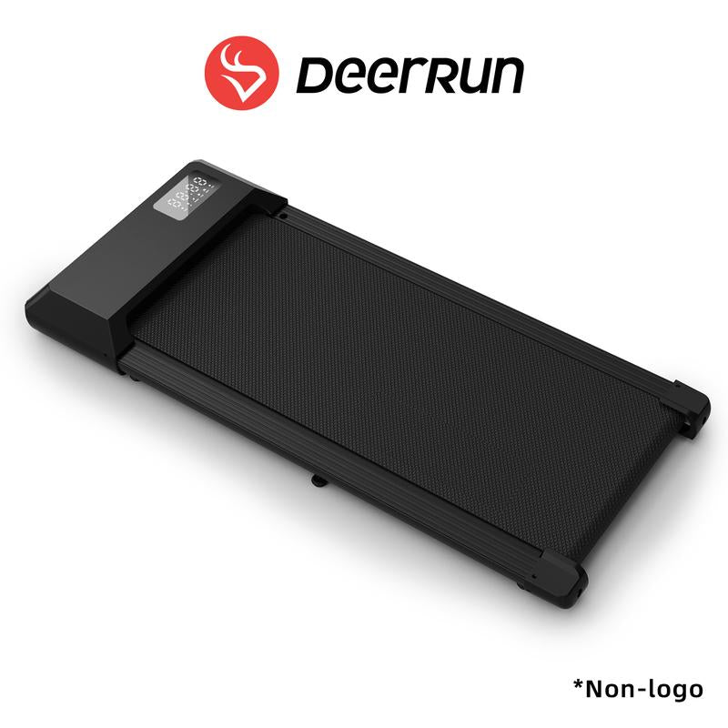 【Pitpat&Deerrun】Q1 Urban Walking Pad 2 in 1 under Desk Treadmill 2.5HP Low Noise Walking Pad Running Jogging Machine with Remote Control for Home Office, Lightweight Portable Desk Treadmill Installation Free Gold
