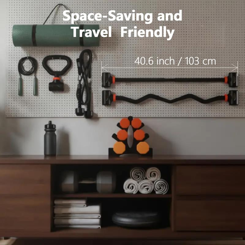 1PC Dumbbell Converter Bar, Adjustable Dumbbell to Barbell Converter, up to 200Lbs Weight Capacity, Space-Saving, Easy-To-Use Design for Home Gym and Fitness Enthusiasts