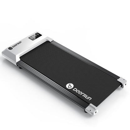 【Pitpat&Deerrun】Q1 Urban Walking Pad 2 in 1 under Desk Treadmill 2.5HP Low Noise Walking Pad Running Jogging Machine with Remote Control for Home Office, Lightweight Portable Desk Treadmill Installation Free Gold