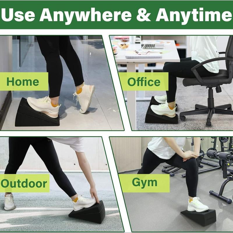 Squat Wedges Blocks, 3 Counts Non-Slip Incline Pilates Boards, Foot Wedges Foam Incline Boards, Leg Extensions for Home Workouts, Calf Stretch, Heel Squats, Gym Equipment, Exercise Mat, Gym Mat, Workout Equipment