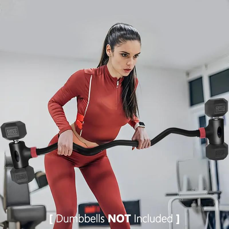 1PC Dumbbell Converter Bar, Adjustable Dumbbell to Barbell Converter, up to 200Lbs Weight Capacity, Space-Saving, Easy-To-Use Design for Home Gym and Fitness Enthusiasts