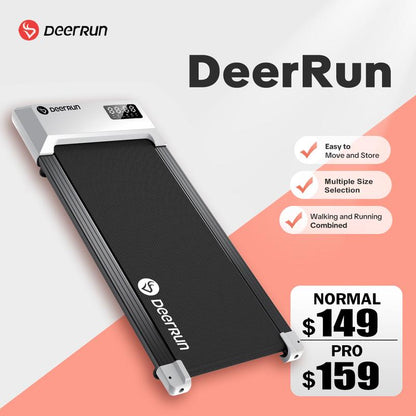 【Pitpat&Deerrun】Q1 Urban Walking Pad 2 in 1 under Desk Treadmill 2.5HP Low Noise Walking Pad Running Jogging Machine with Remote Control for Home Office, Lightweight Portable Desk Treadmill Installation Free Gold