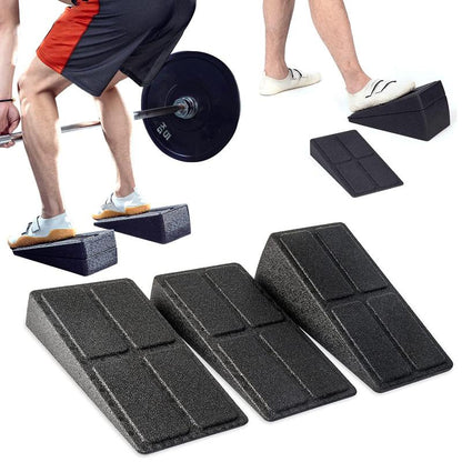 Squat Wedges Blocks, 3 Counts Non-Slip Incline Pilates Boards, Foot Wedges Foam Incline Boards, Leg Extensions for Home Workouts, Calf Stretch, Heel Squats, Gym Equipment, Exercise Mat, Gym Mat, Workout Equipment